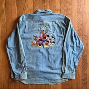 Disney Denim Mickey Mouse and Friends Shirt